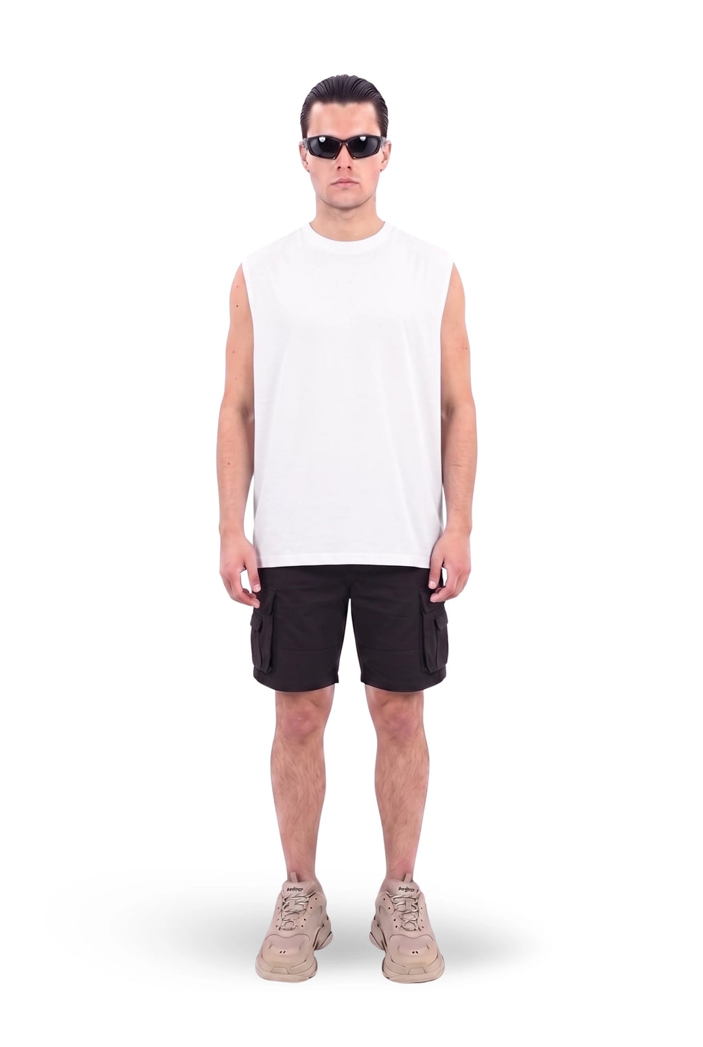 TANK TOP WHITE 250 GSM OVERSIZE