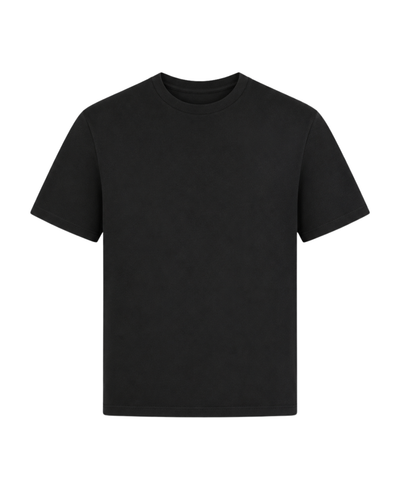 BLACK 160 GSM REGULAR FIT