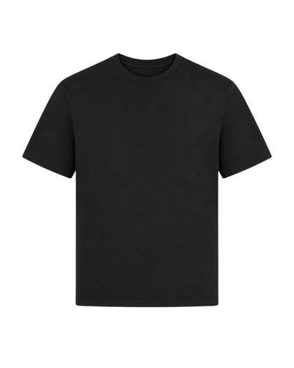 BLACK 160 GSM REGULAR FIT