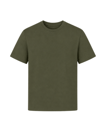 ARMY GREEN 160 GSM REGULAR FIT