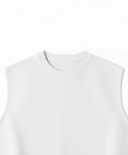 TANK TOP WHITE 250 GSM OVERSIZE