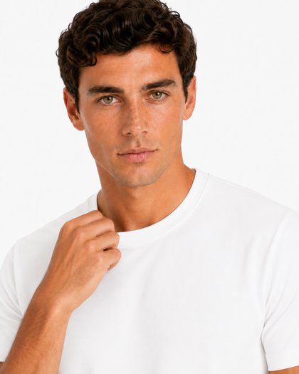 WHITE 160 GSM REGULAR FIT