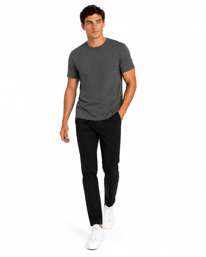 CARBON BLACK 160 GSM REGULAR FIT