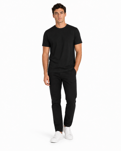 BLACK 160 GSM REGULAR FIT