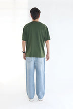 ARMY GREEN 200 GSM OVERSIZE