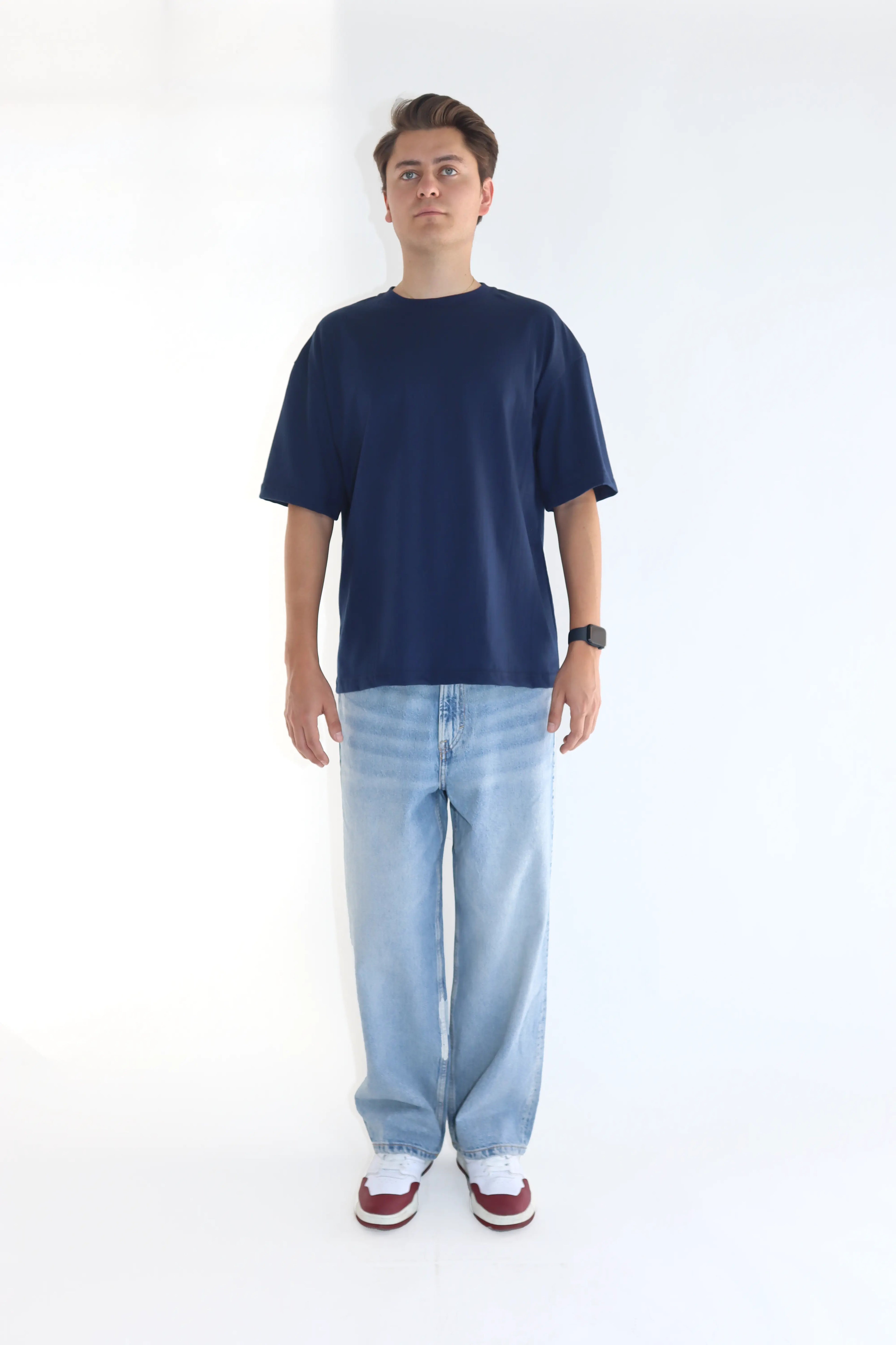 LIGHT NAVY BLUE 200 GSM OVERSIZE
