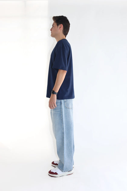 LIGHT NAVY BLUE 200 GSM OVERSIZE