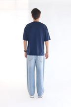 LIGHT NAVY BLUE 200 GSM OVERSIZE