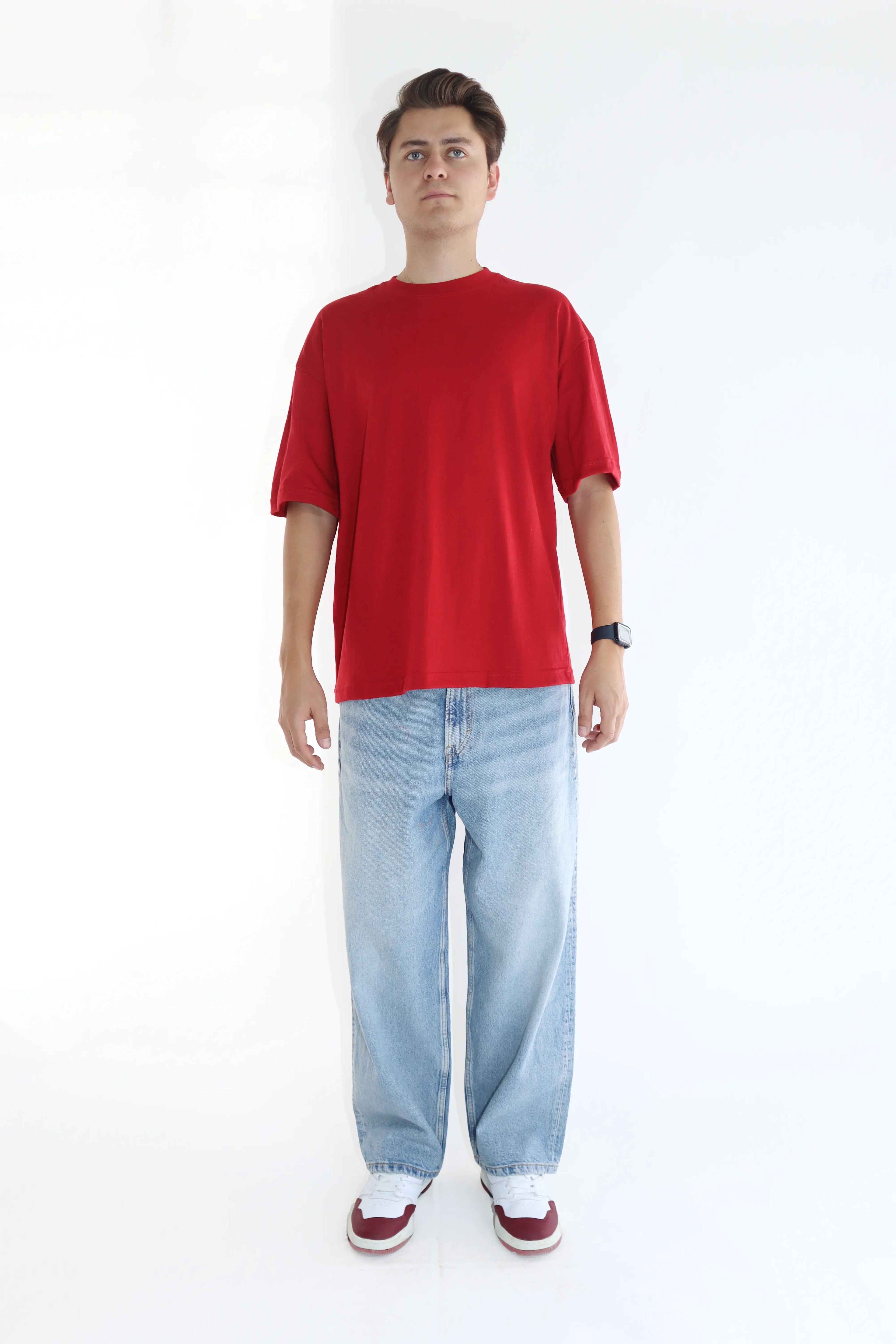 RED 200 GSM OVERSIZE