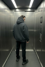 HOODIE HEAVYWEIGHT PREMIUM CARBON BLACK OVERSIZE