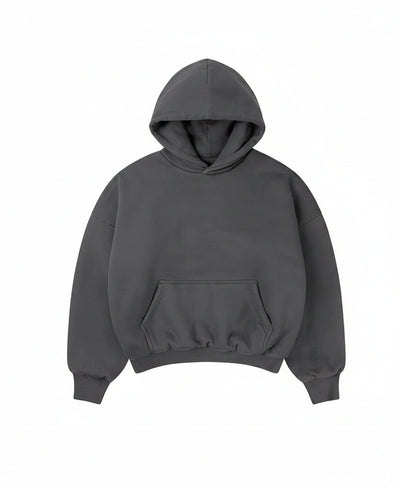 HOODIE HEAVYWEIGHT PREMIUM CARBON BLACK OVERSIZE