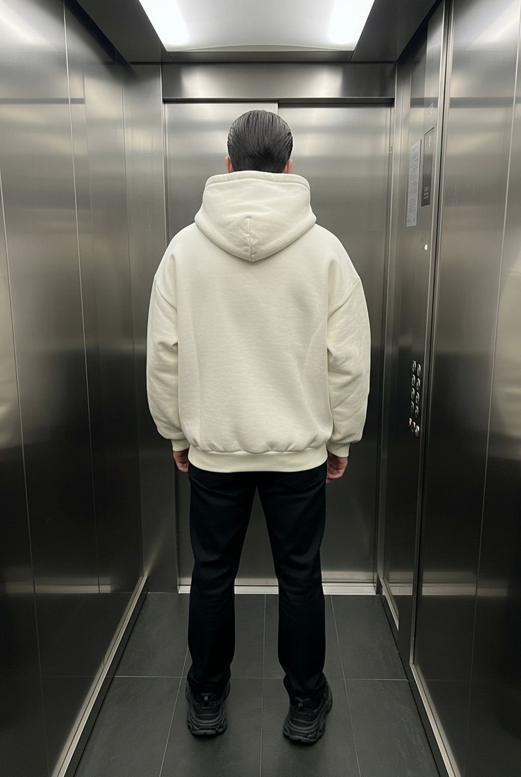 HOODIE HEAVYWEIGHT PREMIUM CREAM OVERSIZE