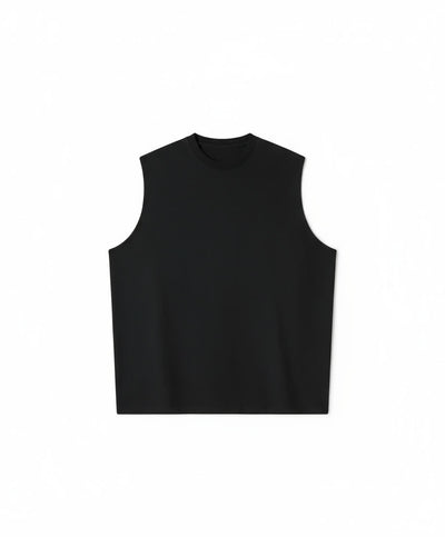 TANK TOP BLACK 250 GSM OVERSIZE