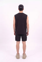 TANK TOP BLACK 250 GSM OVERSIZE