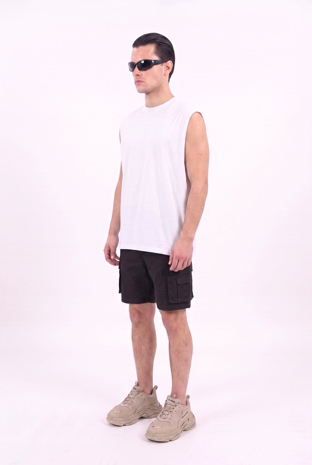 TANK TOP WHITE 250 GSM OVERSIZE