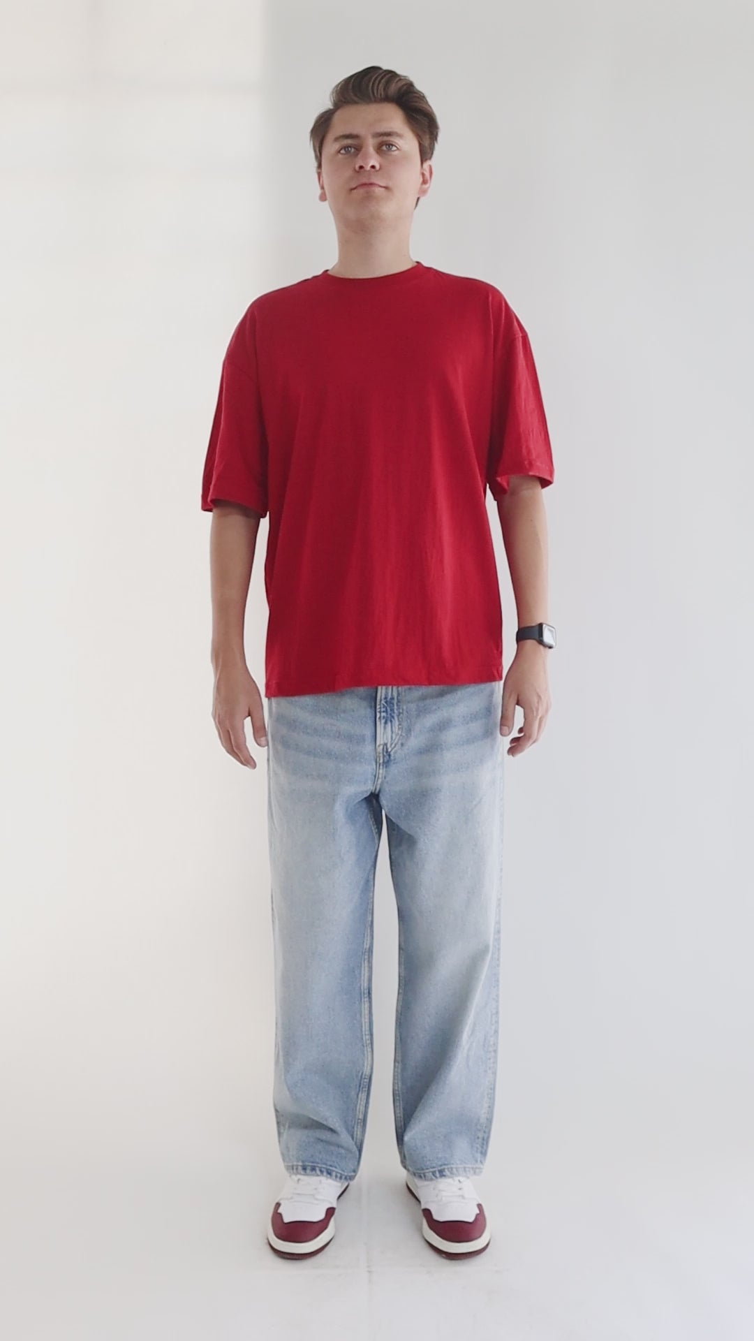 RED 200 GSM OVERSIZE