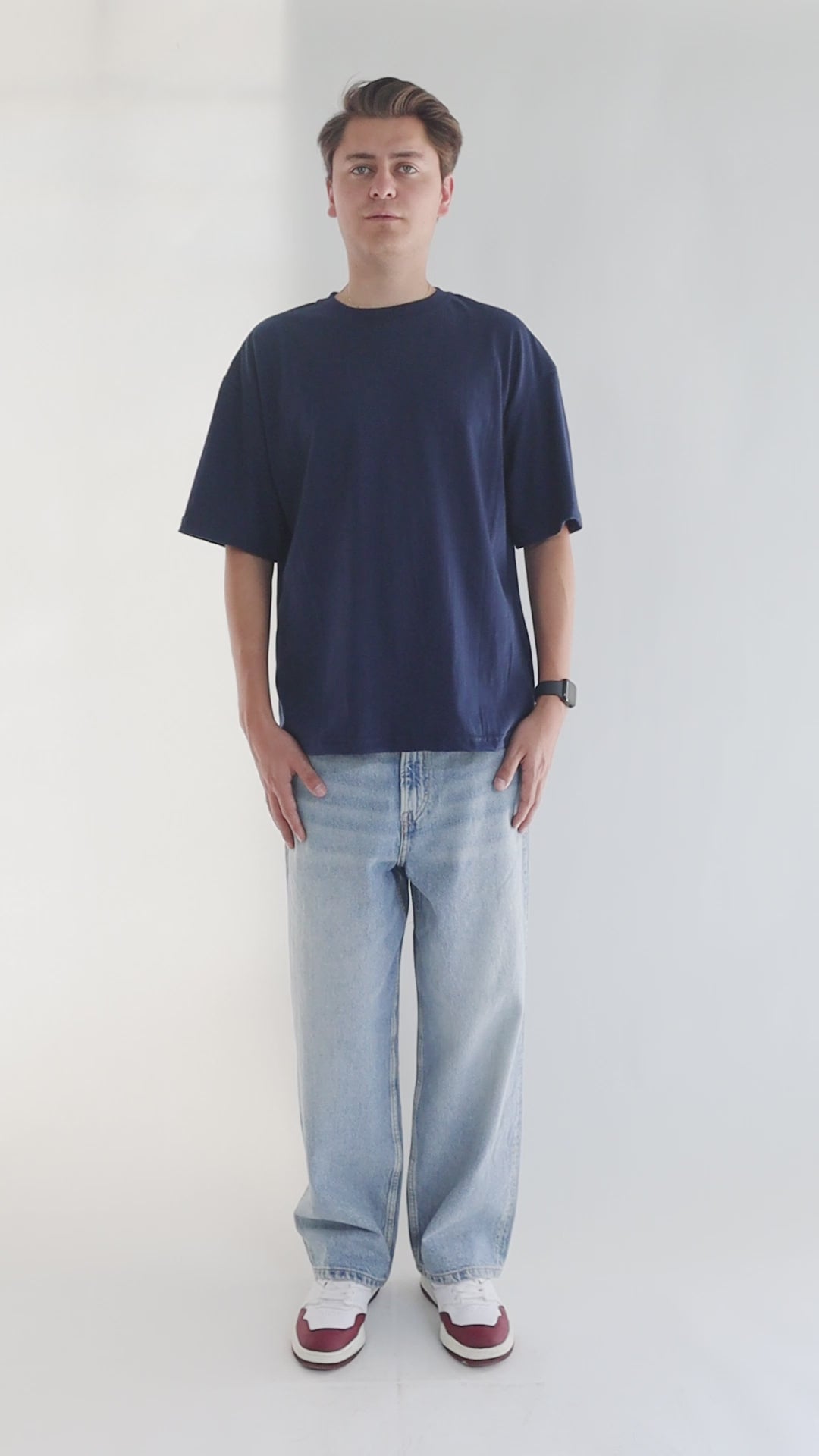 LIGHT NAVY BLUE 200 GSM OVERSIZE