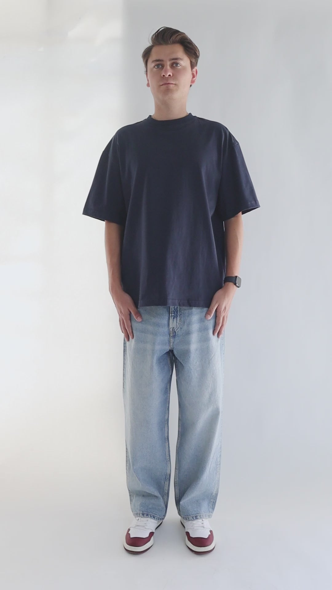 NAVY 250 GSM OVERSIZE