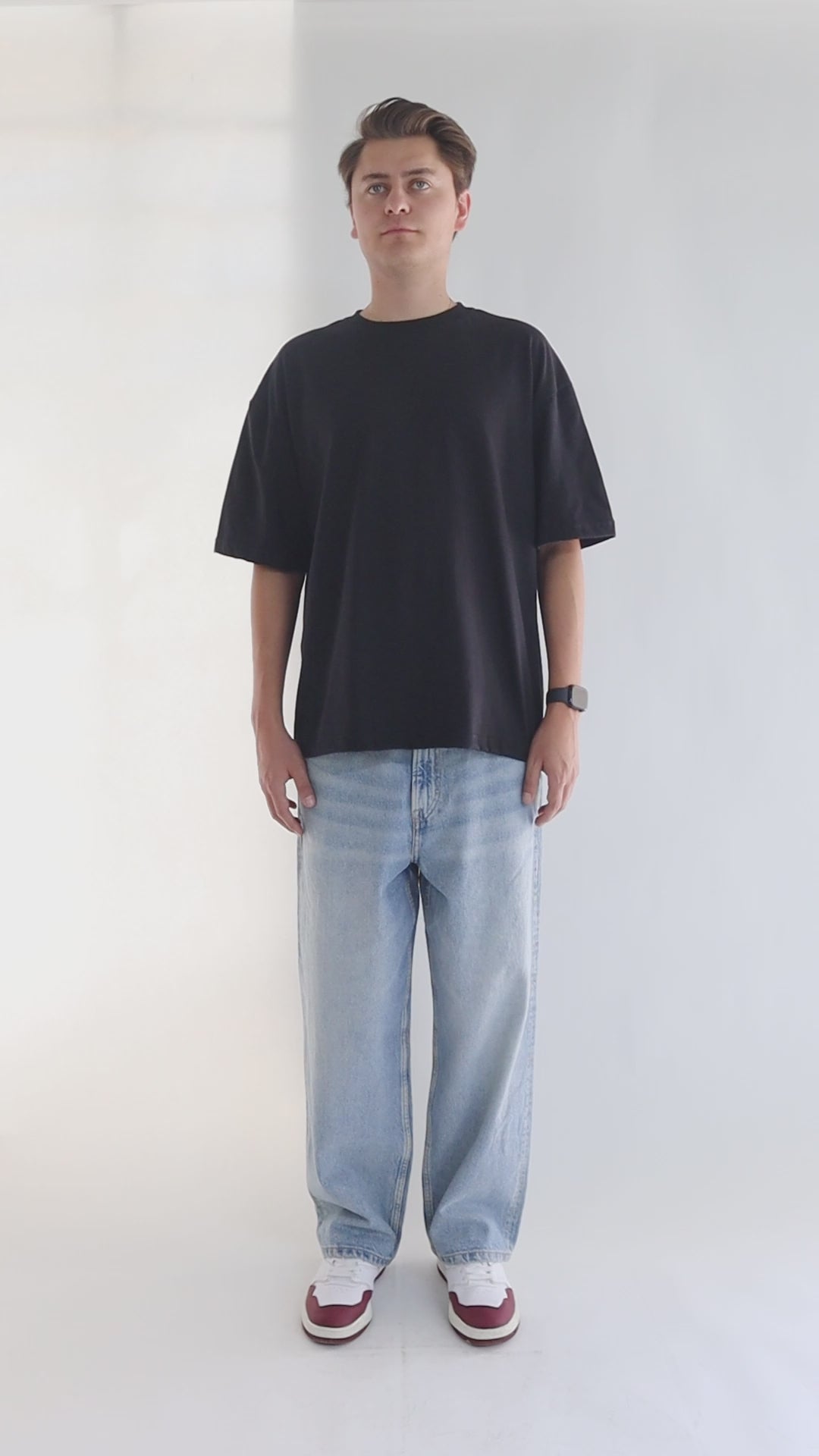 BLACK 200 GSM OVERSIZE
